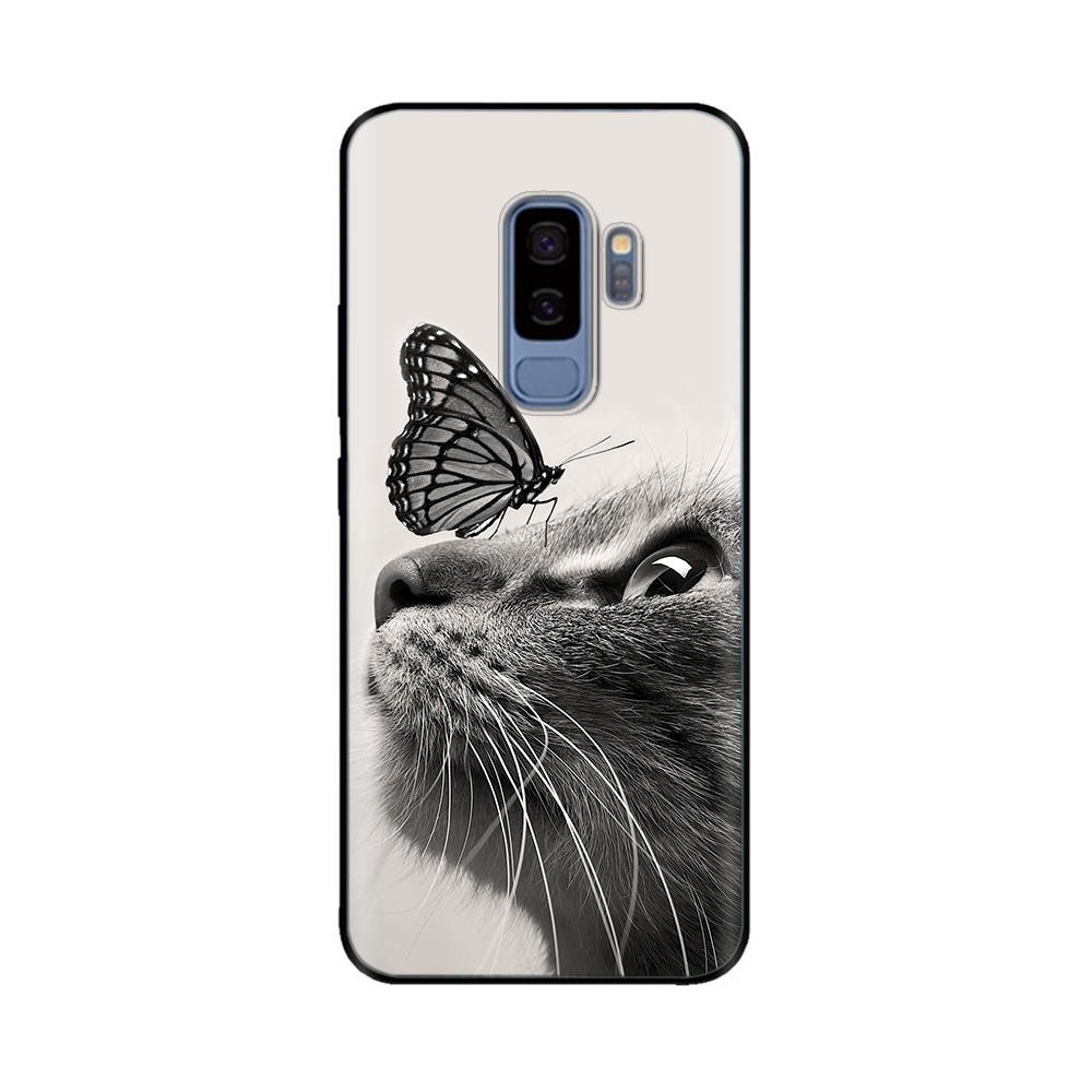 For Samsung Galaxy S9 Case Mobile Phone TPU Silicone Protective Cover for Samsung S9 Plus S9+ S 9 Back Cover Paintted Bumper