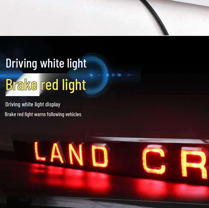 LED Rear Tailgate Trim Strip with Brake Lights for 2008-2023 Land Cruiser