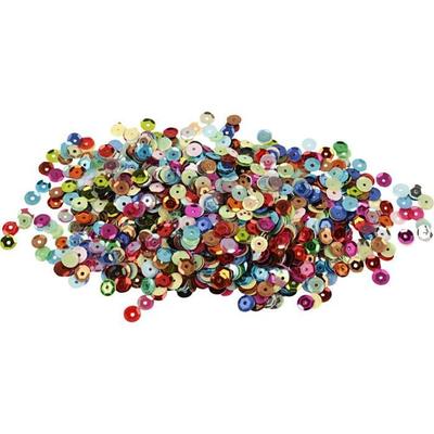 Mix of Brightly Colored Round Sequins with a Center Hole. Ref 522301