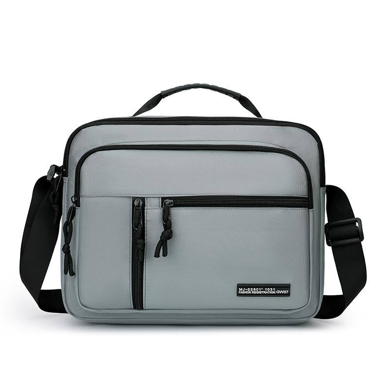 Men's Large Capacity Waterproof Shoulder Bag – Wear-Resistant Crossbody Messenger with Multi-Pockets for Business