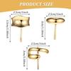 3Pcs Gold Gold Hair Cuffs 1 Inch Long Hair Ponytail Hair Accessories Ponytail Cuff  for Women