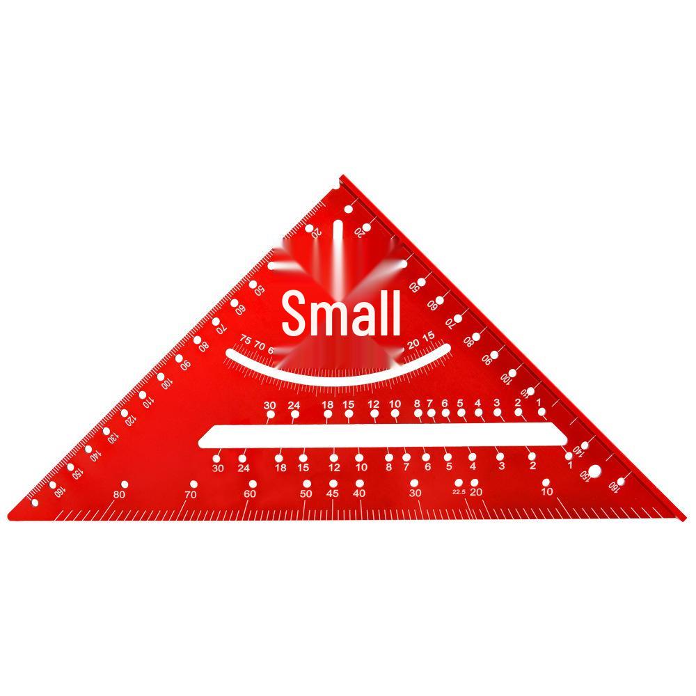 7" Aluminum Alloy Woodworking Try Square - 90° Metric/Imperial Right Angle Ruler