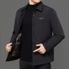 Mens Lightweight Hooded Business Casual Down Jacket In Rust Brown Black Khaki Winter