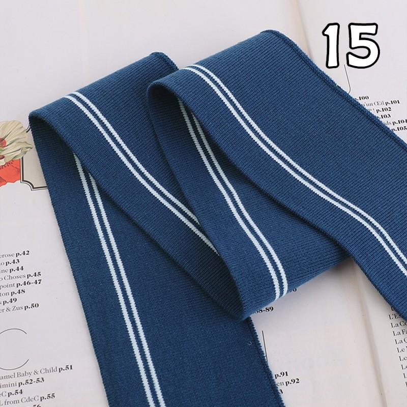 90x6cm Elastic Knitted Fabric DIY Rib Neckline Cuff Hem Knitted Fabric Sewing Baseball Uniform Jacket Clothing Supplies