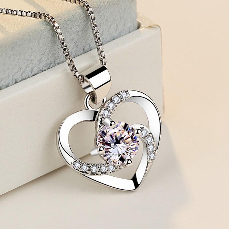 Lindon Damen-Halskette mit Zirkon-Anhänger aus Kupferlegierung, für Damen, Party-Geschenke, modisches Geschenk