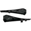 For Nissan Rogue 2014- Front LH and RH Cowl Extension Trim Windshield Wiper Cover Panel Fender 66895-4CL0A 66894-4CL0A, Black