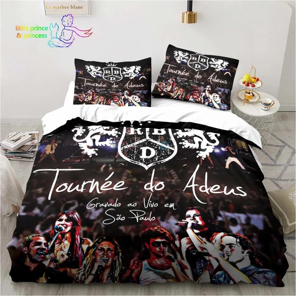 Set Biancheria da Letto Rbd Singolo Twin Full Queen King Size Set Letto Adulto Bambino Camera da Letto Stampa 3D Biancheria da Letto Regalo per Amante della Musica
