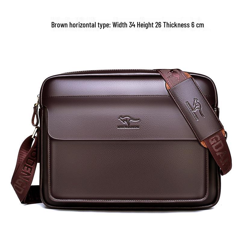 Kangaroo Men's Crossbody Bag - Single Shoulder Bag for Business Travel and Casual Wear