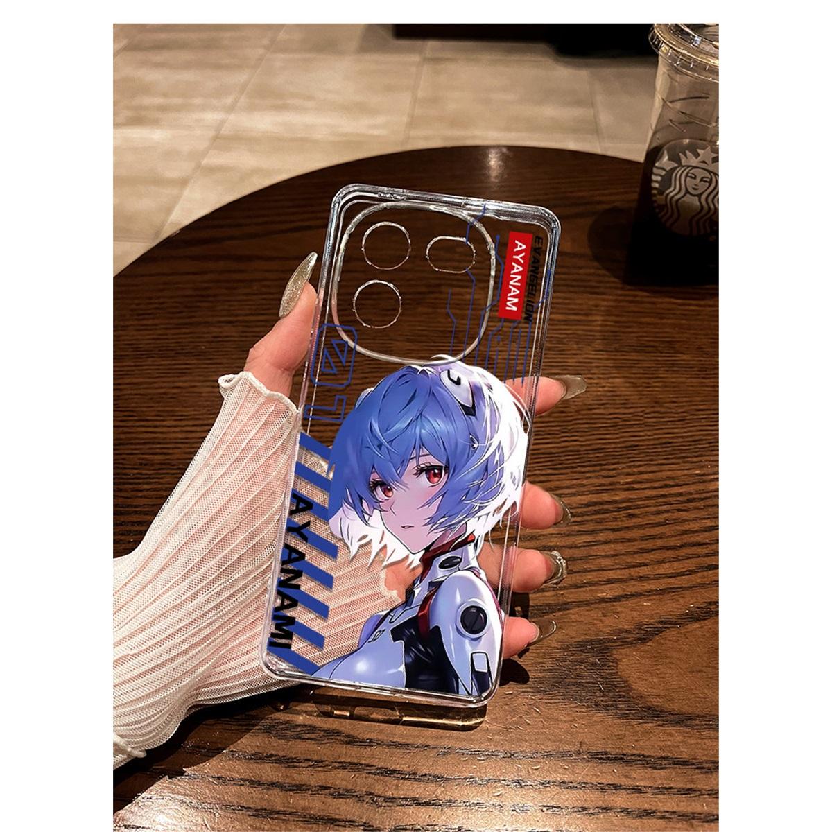 

Neon Genesis Evangelion Asuka Ayanami Anime TPU Phone Case For IPhone 15 Pro Max, Samsung Galaxy S24 Ultra, Clear Shockproof Protective Cover XIAOMI 17 Ultra