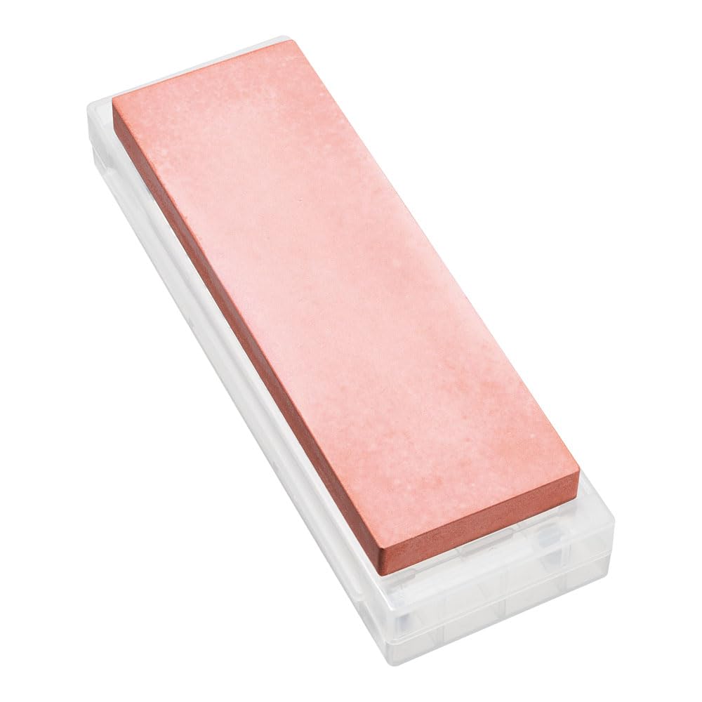 Endo Shoji TKG Ceramic Whetstone, #800 Medium, Red, TKG-NEO, with Case and Sharpening Stand, High Polishing Power and Durability, ASLB003