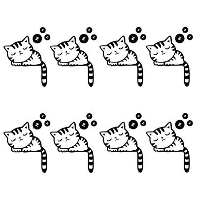FUTWOD Cat Stickers, Car Cat, Cute, Decal, Waterproof Sticker, Car Sticker, Funny Cute, Animal,