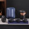 Shangqi Zisha Portable Kung Fu Travel Tea Set, 1 Pot 6 Cups