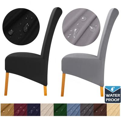 Wasserdichte Große Stuhl Abdeckung Stretch Esszimmer Stuhl Abdeckungen Für Küche Elastische Hohe Rückenlehne Lange Zurück Stuhl Schonbezüge Für Home Hotel