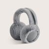 Faux Fur Earmuffs with Elastic Headband Foldable Design Fluffy Warm Ear Warmers Plush Exterior Winter Accessory