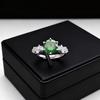 Jewelry Imitation Ruby Emerald Ring Women'S Premium Color Treasure Emerald Ring