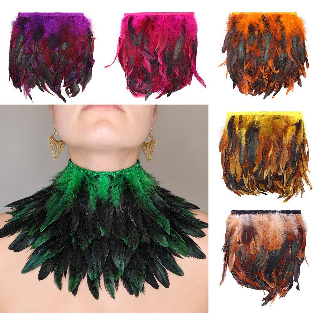 Feather Feather Shawl Feather Trim Cosplay Costume Props New Choker Necklace  Halloween Party