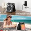 Portable Solar Fans 10000mAh LED Lantern Rechargeable Solar Powered Camping Fan 4 Speeds Powerful Wind 90° Folding Ventilador