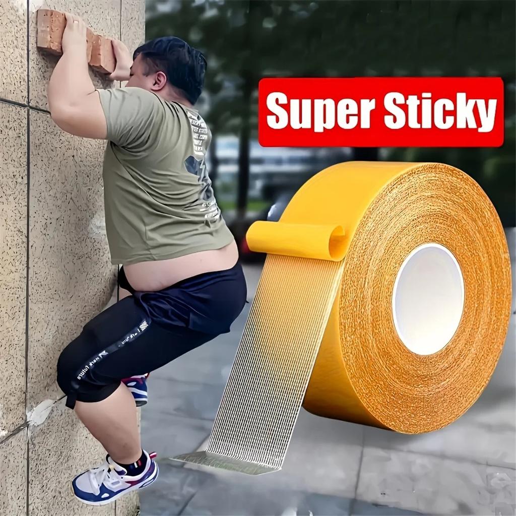 5/10 Rolls Super Strong Adhesive Double-sided Tape - Suitable for Walls,Glass,Fabrics, Wood,And Metal - Very Suitable for Home