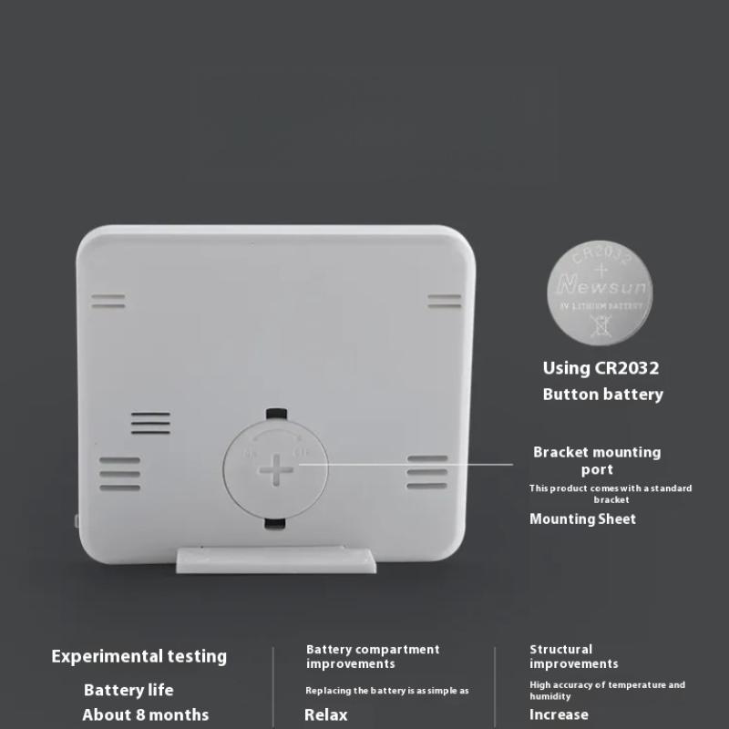 1 Piece Automatic Monitoring Desk Clock Multifunction Electronic Digital Temperature Large Lcd Screen Humidity Table Clock