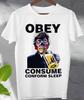 Obey 80's They Live Consume Conform T Shirt  Movie Horror Sci Fi Skull  Tee Top
