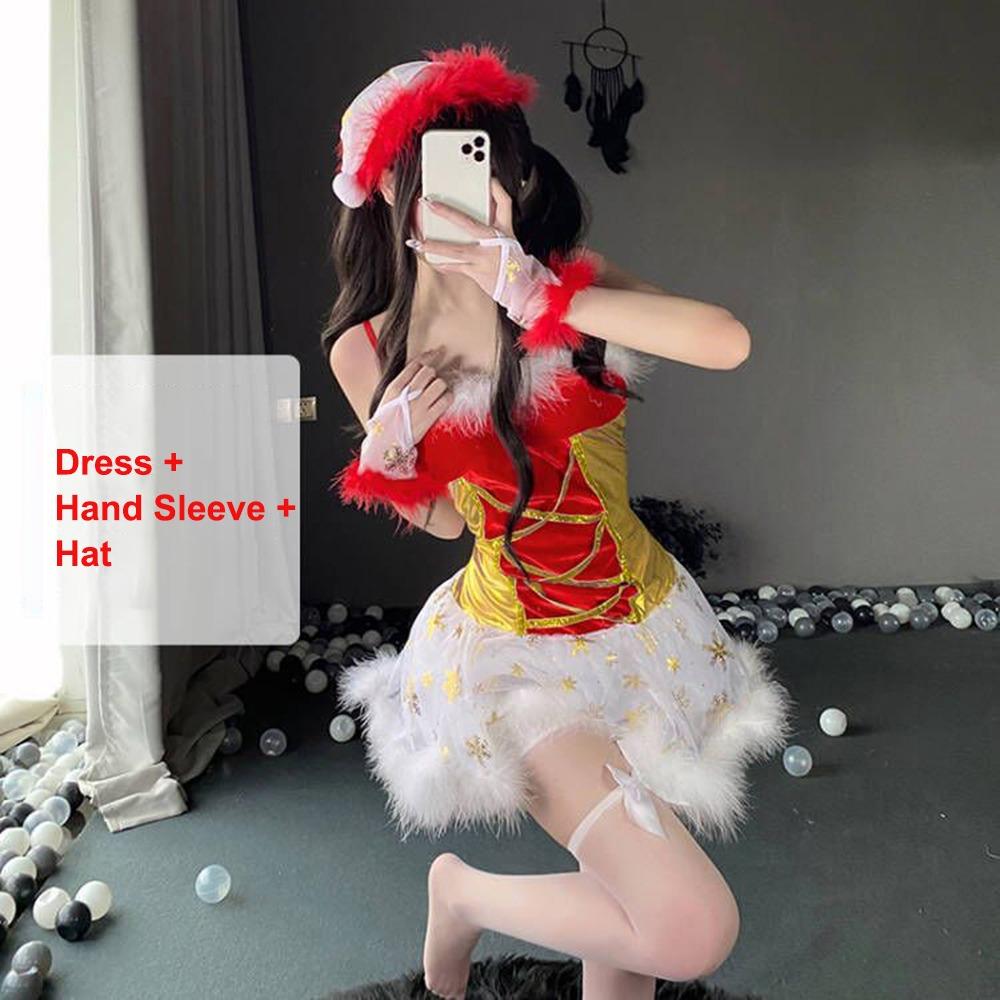 Favor Christmas Dress Costume Xmas Cosplay Outfit New Claus Dress  Holiday Party
