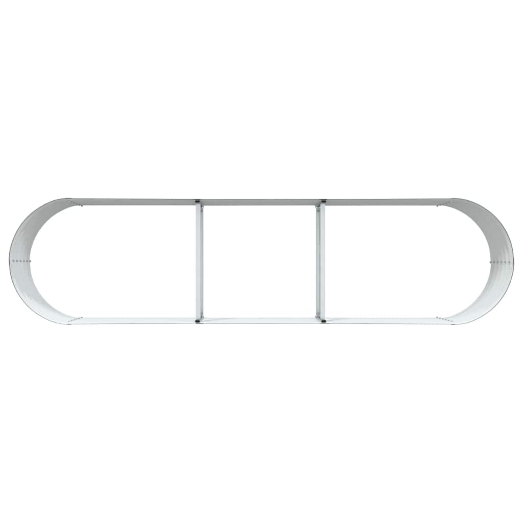 Raised Bed Brown 320 x 80 x 44 cm Steel