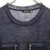 MAX&CO linen No sleeve Knit switching mini dress XS Navy Women Used