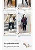 2025 Women's Plus Size Fleece-Lined High-Waist Leggings - Extra Thick & Warm, Outerwear for 200 Jin, Extra Large