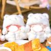 Fluffy Bear Costume for Plush Toys, 10cm, White, [Used]