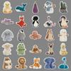 51 Cute Jelly Cat Bonnie Bunny Cartoon Stickers - Waterproof Plush Animal Decorations