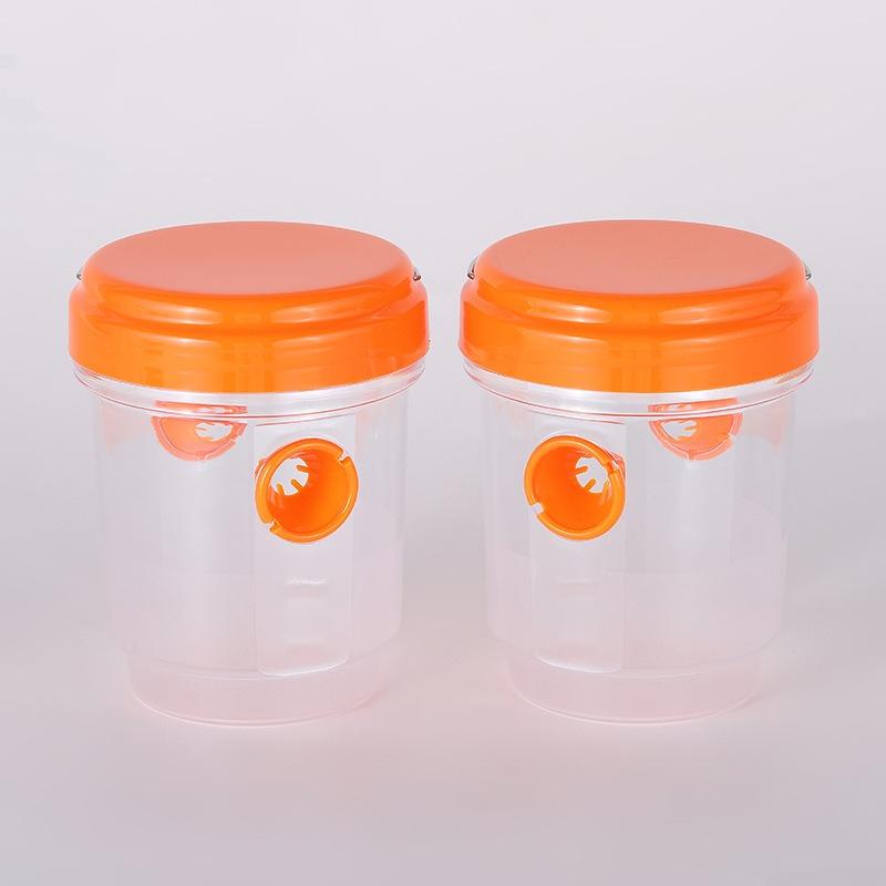 Clear Plastic Outdoor Insect Trap with Lid Fruit Fly Wasp Catcher Transparent Reusable Pest Control Tool for Home Garden Yard