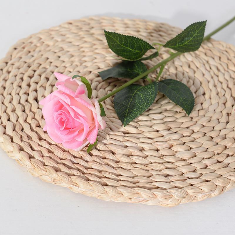 Silk Rose Single Artificial Flower For Wedding Decor And Interior Enhancement
