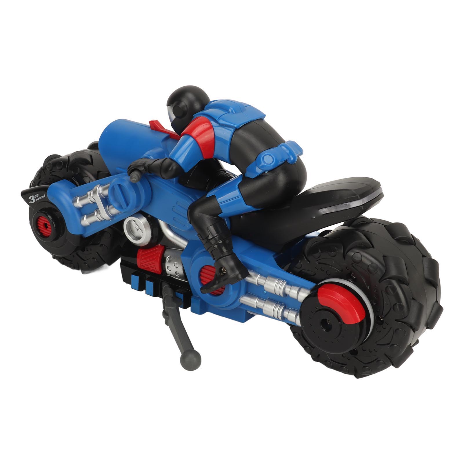 

1:10 масштабный игрушечный мотоцикл с дистанционным управлением, высокоскоростной мотоцикл-трюк с ездовой фигуркой, синий синий