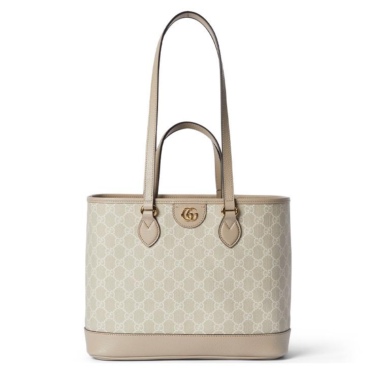 

Gucci GG Supreme Beige Canvas Tote Bag, Canvas And Leather Trim, Women s Shoulder Handbag for Daily Work Travel Shopping 765043-FAA4G-9897 Shopping Bag Set(Basic Set+Shopping Bag)