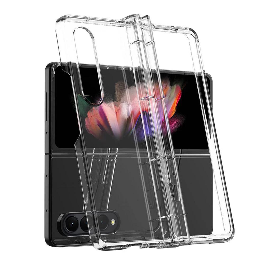 

High Transparency PC Foldable Phone Case For Samsung Galaxy Z Fold 5 4 3 Fold4 ZFold5 Fold3 Hard Acrylic Clear Cover Case Funda Samsung Z Fold 3
