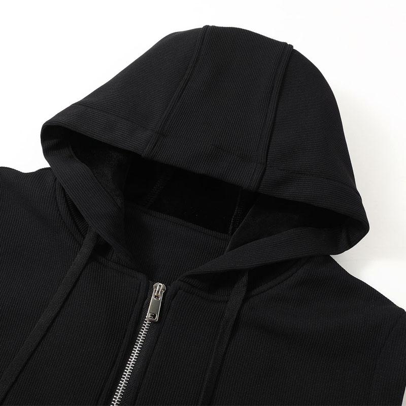 Übergröße 5XL-11XL Mode Herbst Winter Oversize Warme Ärmellose Weste Herren Oberbekleidung Dickes Faux-Fleece-gefütterte Herrenjacke mit Kapuze