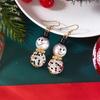 Diamond Hat Snowman Earrings Women, Cute Temperament Versatile Earrings Gift