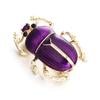 Beetle Brooch Pin With Rhinestones For Women Vintage Jewelry Accessory