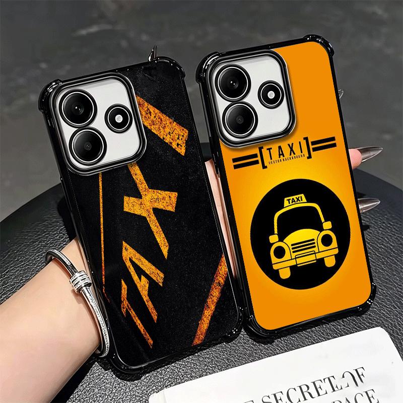 NYC Gelbe Taxi-Cabriolets Weiche Handyhülle Für Xiaomi Redmi Note 14 15 Pro Plus 13 12 11S 11T 5G 10 9S 9 Galvanisiert Anti-Fall Fundas