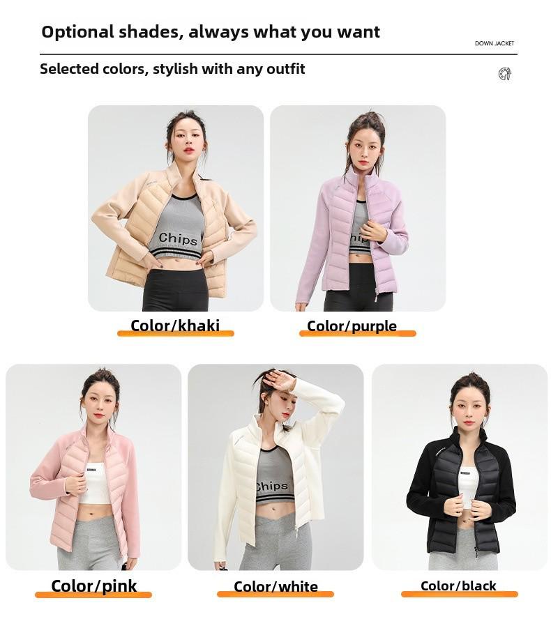 LuLu Winter Women's Stand Collar Duck Down Jacket