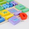 Wooden Children'S Cognitive Pairing Toys Dinosaur Fruit Body Cognitive Puzzle Kindergarten Hand Grab Board