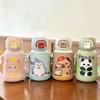 New Cartoon 316 Stainless Steel Thermos Cup with Cup Cover Portable Kettle Straw Cover Direct Drinking Cover Double Drinking Cup