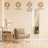 4Pcs Acrylic Mirror Wall Sticker DIY Square Mirror Decal Flexible Mirror Stickers Wall Decor Home Living Room Bedroom Decoration