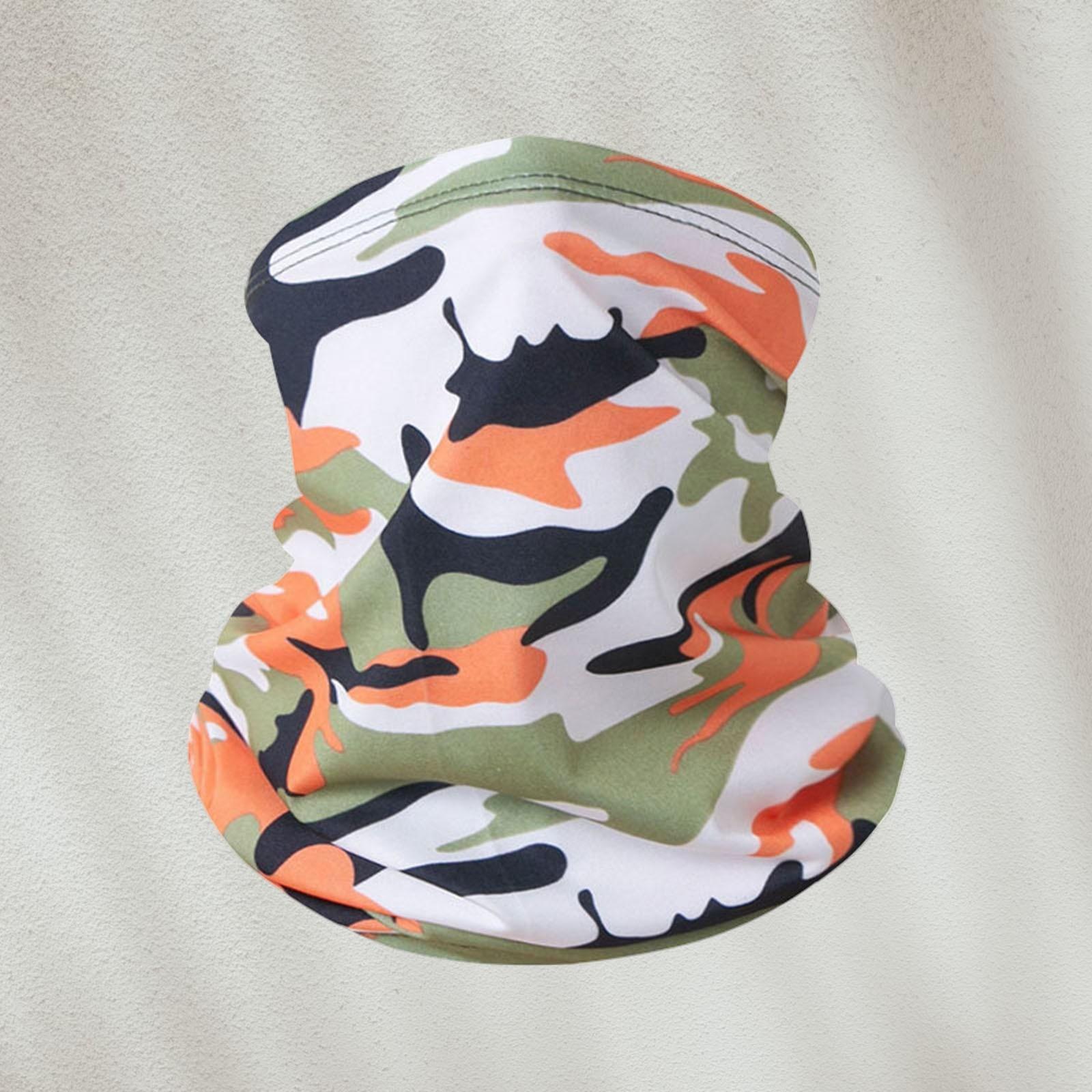 

Летняя солнцезащитная маска для езды на велосипеде, для рыбалки на открытом воздухе, для защиты от ультрафиолета, камуфляжный принт, платок на голову, солнцезащитный шейный платок One Size