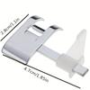 1pc Sewing Machine Presser Foot White with Ruler Guide for Home Use - Home Crafting Tool with Measurement Markings, Sewing Machine Accessories