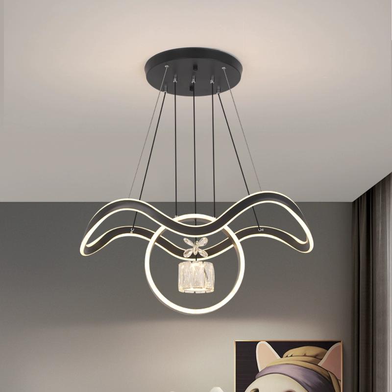 Modern Minimalist Long Dining Table, Bedroom, Living Room, Chandelier