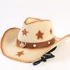 Sombreros de vaquero occidentales más vendidos para hombres y mujeres, sombreros de paja modernos para el sol, sombreros de vaquero occidentales clásicos para exteriores