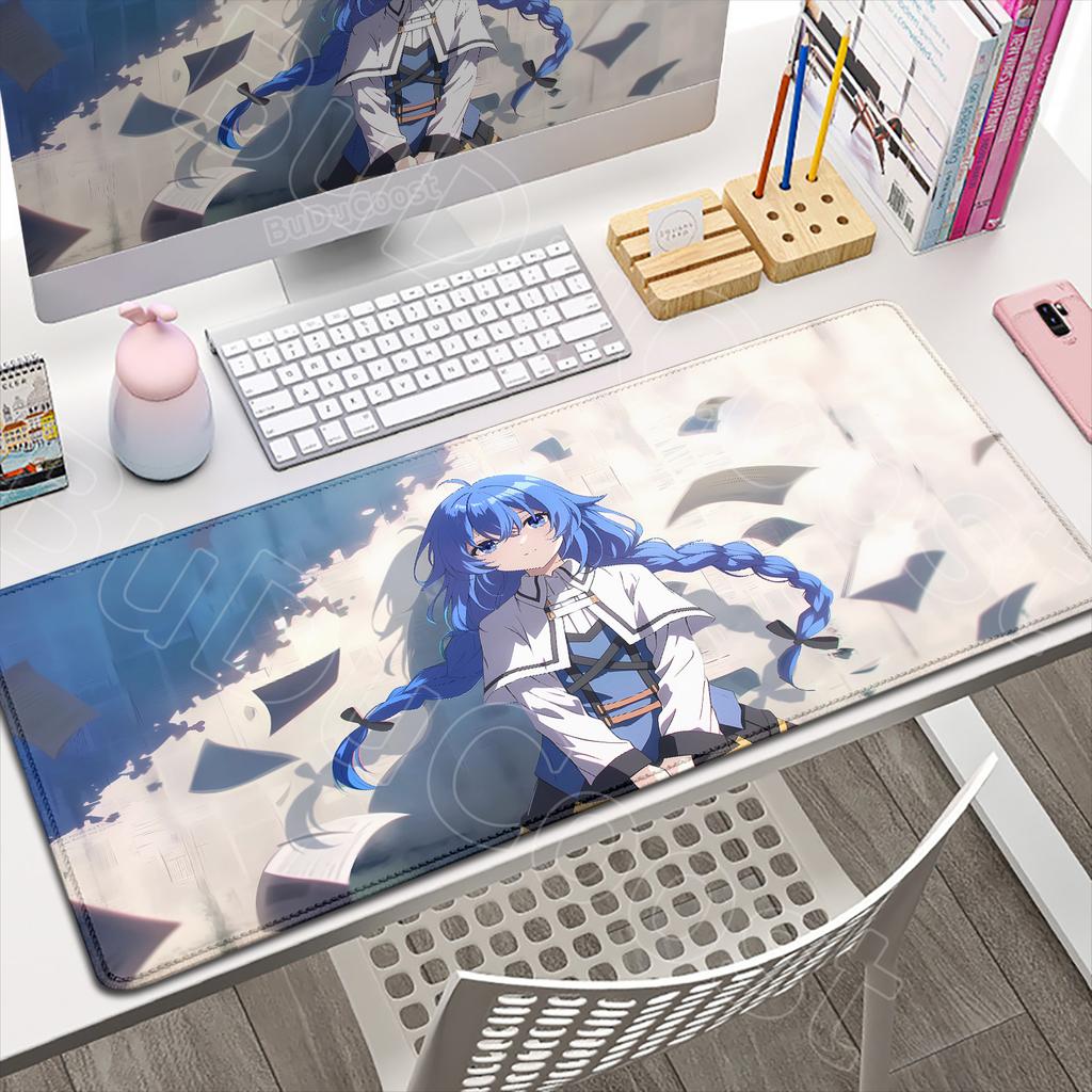 Mushoku Tensei Jobless Reincarnation Anime Mousepad Grande Gaming Roxy Mouse Pad PC Laptop XXL Tastiera Computer Tablet Tappetini da Scrivania