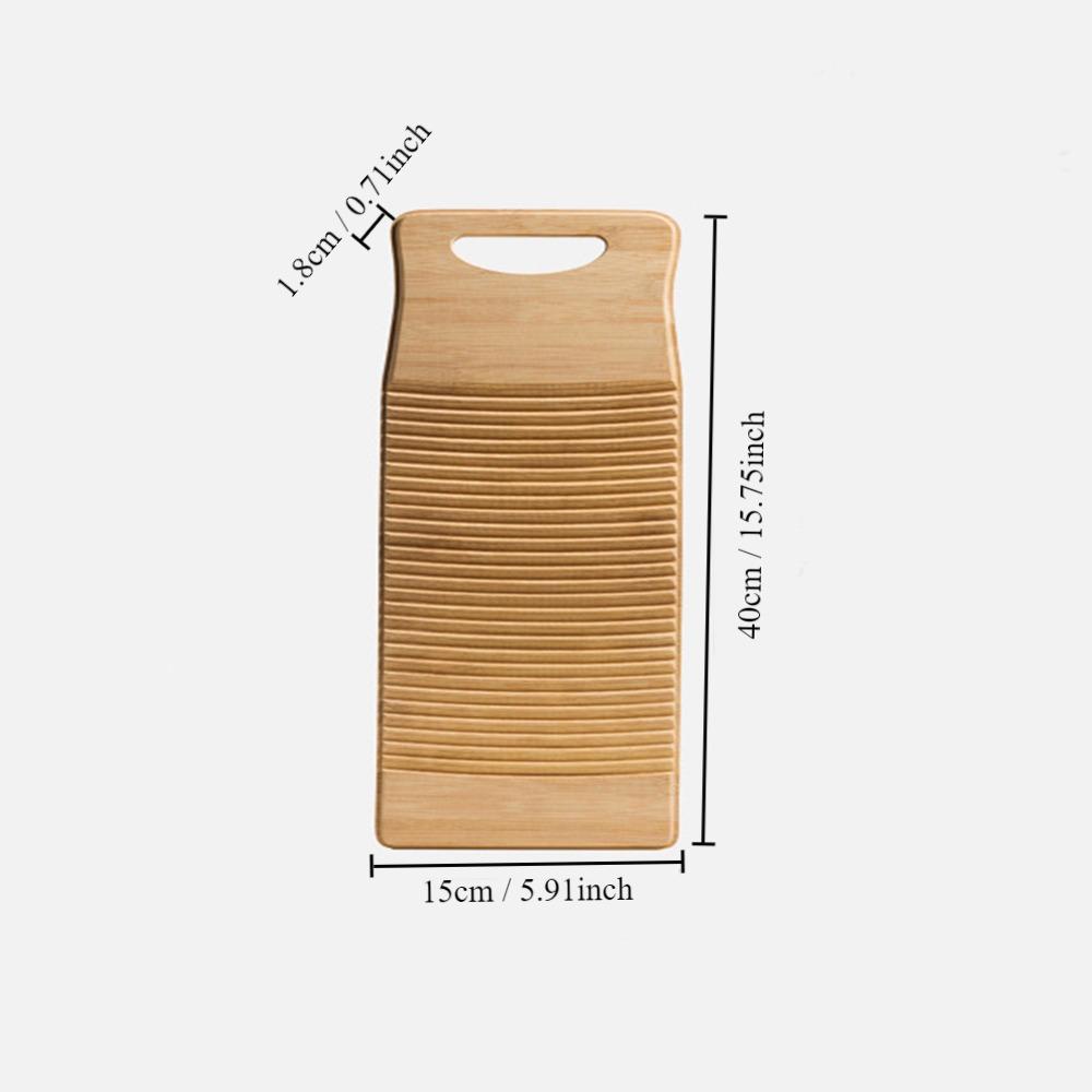 Easy To Use Laundry Cleaning Board Anti-slip Scrub Board Practical Wooden Washboard  Laundry Room