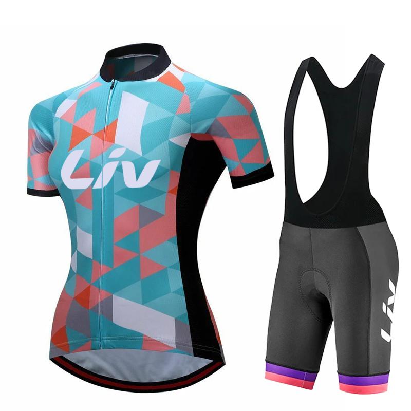 2026  Breathable Cycling Suit Set  Women's Cycling Bib Sponge Pad Cycling Sportswear Short Sleeved Cycling Jersey Outdoor Quick Drying Cycling Set